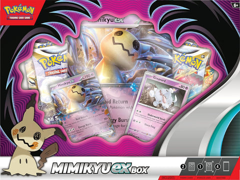 Pokemon TCG: Mimikyu Ex Box *** Contains 4 Booster Packs ***