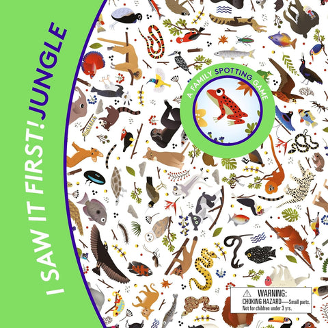Laurence King Publishing I Saw It First! Jungle: A Family Spotting Game , new, scruffy open box