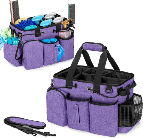 LoDrid Large Professional Cleaning Caddy Purple New but missing dividers, scruffy packaging