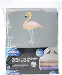 Addis Ironing Board Cover in Flamingo Print, Pink Silver new but scruffy packaging