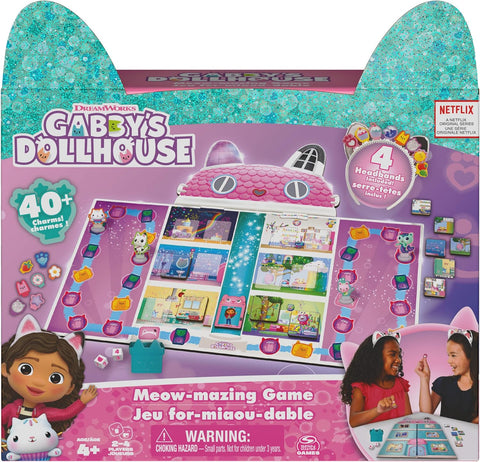 Gabby’s Dollhouse, Meow-mazing Board Game, condition new but open box