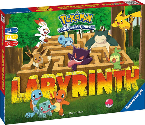 Ravensburger Pokemon Labyrinth Board Game, New but open, slightly scruffy box