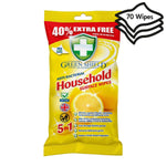 Green Shield Antibacterial Household surface Wipes 70 large wipes