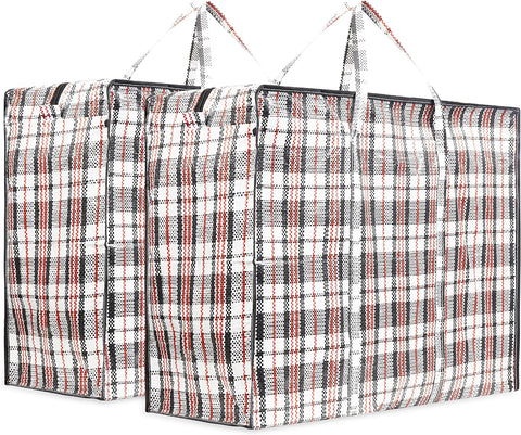 DECO EXPRESS Laundry Bag Heavy Duty Storage, Zip Nylon Large (Pack of 2)- new but no original packaging