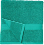 Amazon Basics Hand towel, Fade Resistant 100% Cotton  2-Pack (50x100 cm), Teal- new but missing original packaging