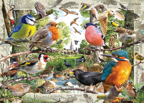 Ravensburger Puzzle Our Feathered Friends, New but damaged box, contents still factory sealed
