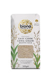 Biona Organic Long Grain Brown Rice 500g - Best Before 23/12/24, scruffy pack - (REF T8-3)