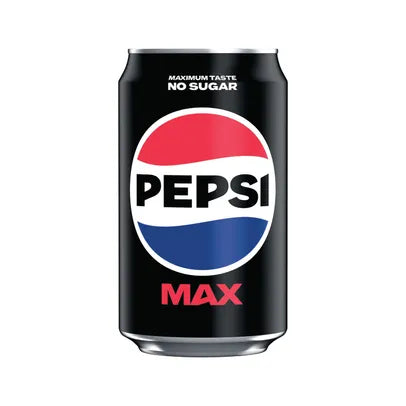 Pepsi Max pack of 20 x330ml, best before 04/25, damaged pack and taped, may be some dented cans