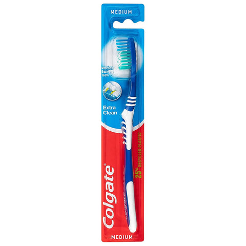 Colgate Extra Clean Medium Toothbrush, colours vary