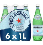 San pellegrino 6x1L , ripped packaging ,  best before 08/2025 .