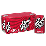 Dr Pepper Zero 8 x 330ml , broken packaging , best before 01/25