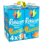 Rubicon Still Mango Fruit Juice Drink 4x1L , best before 01/25 , dented bottles