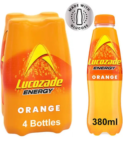 Lucozade Energy Orange 3X 380Ml only , no original packaging . Best before 12/24