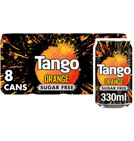 Tango Orange Original Cans 8 x 330ml, best before 05/25