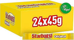 Starburst Vegan Sweets Fruit Flavoured Bulk Box, 24 Packs of 45g , best before 03/25