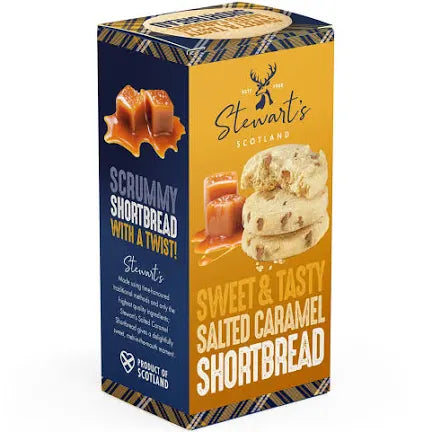 Stewart’s Salted Caramel Shortbread , 160g best before 4/25- may come dented box