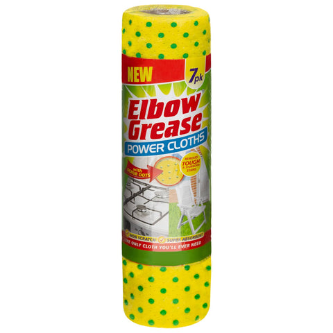 ELBOW GREASE POWER CLOTHS 7 PK