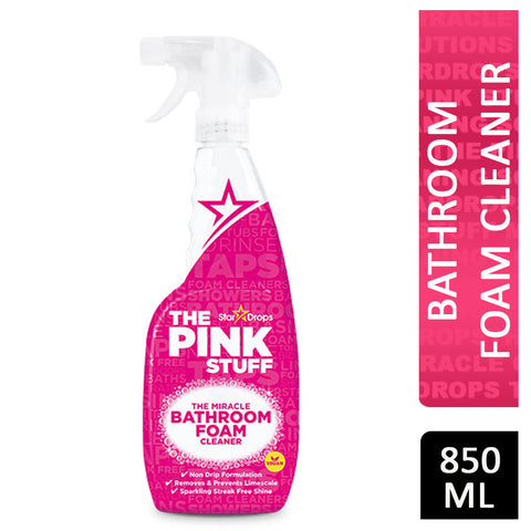 Stardrops The Pink Stuff Bathroom Foam Cleaner Spray 850ml (ref T16-5) - dented bottle -