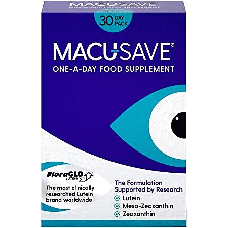 MACU-SAVE Eye Health Supplements 30 day pack best before 10/27- slight dented/scruffy box