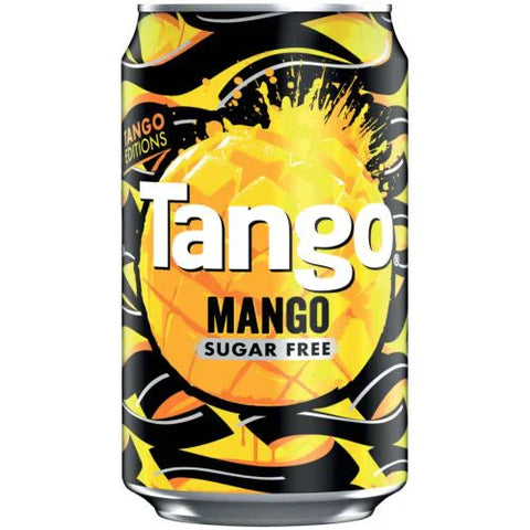 Tango Mango pack of 22x330ml - best before 05 /25- missing pack, dirty and dented cans