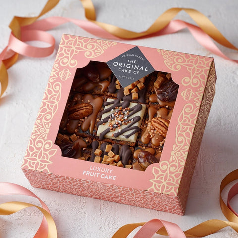 The Original Cake Company - Date & Caramel Birthday Fruit Cake Selection, 9 pieces (Approx 50g per piece) best before 09/10/24