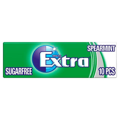 Extra Spearmint Sugar free Chewing Gum 10 Pieces, Best before 04/25 (ref E263)