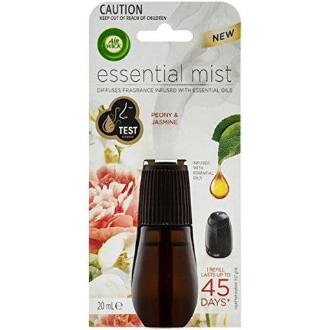 Air Wick Peony and Jasmine Scented Essential Mist Fragrance Refill 20ml