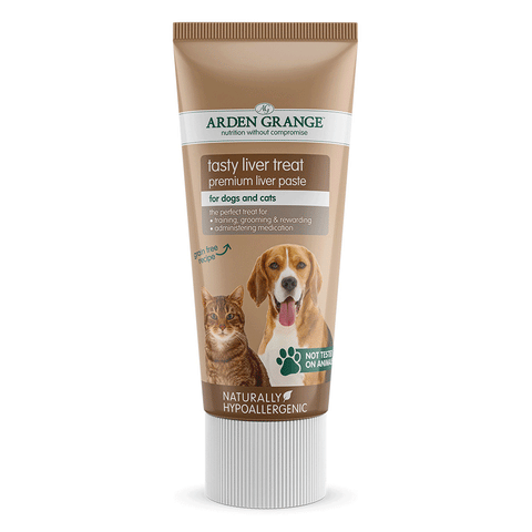 Arden grange tasty liver treat for dogs and cats 75g - Best Before 11/25 - slightly dented