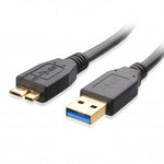 1m USB 3.0 A to micro B cable, Black - (REF M3, m23)