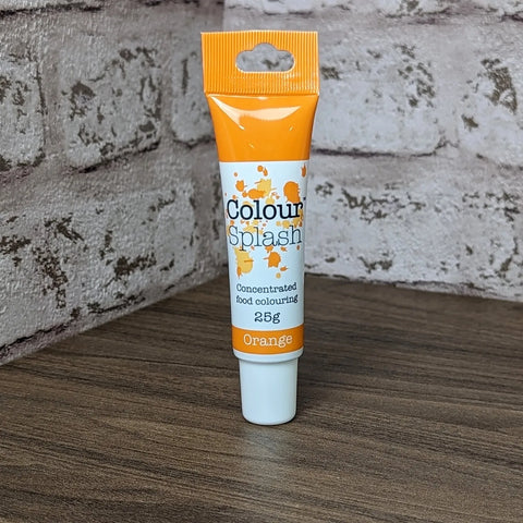 Colour Splash Colouring Gel 25g – Orange- best before 08/24