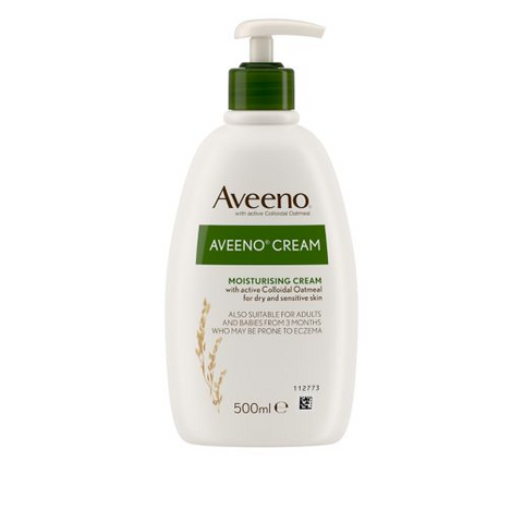 Aveeno Moisturising Cream 500ml, slightly scruffy bottle