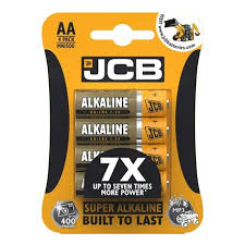 JCB AA Super Alkaline Batteries 4 Pack
