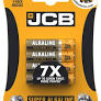 JCB AAA Super Alkaline Batteries 4 Pack