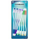 DID Assorted Colour Adult Toothbrushes Pack Of 8