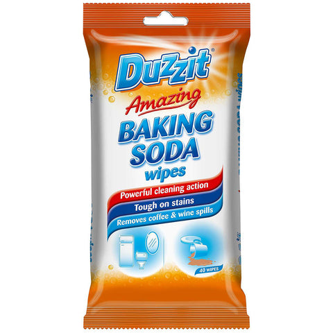 Duzzit Amazing Baking Soda Wipes - 1 Pack of 40 wipes