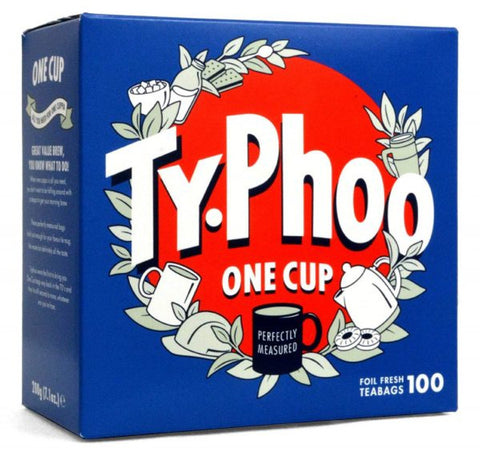 Typhoo – One Cup – 100 Teabags- best before 07/27