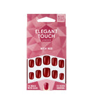 Elegant Touch - Colour Nails Artificial Nails - Rich Red- damaged box and taped