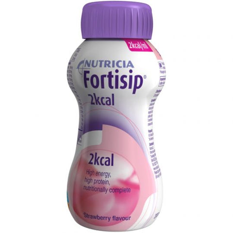 Nutricia Fortisip 2kcal Strawberry Flavour 200ml - Best Before 06/04/25- dirty bottle