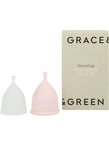 GRACE & GREEN Period Cup Combination Set Size A + B | 2 unit | (ref E301,E303, E305) - Box may come slightly Damaged