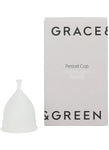 GRACE & GREEN Period Cup Size A Translucent 1 unit, box may come slightly damaged (ref E406, TO2-2, E383, E361))