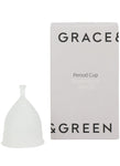 GRACE & GREEN Period Cup Size B Translucent, box may come dirty (ref E202, E158, T03-2, T5-1)