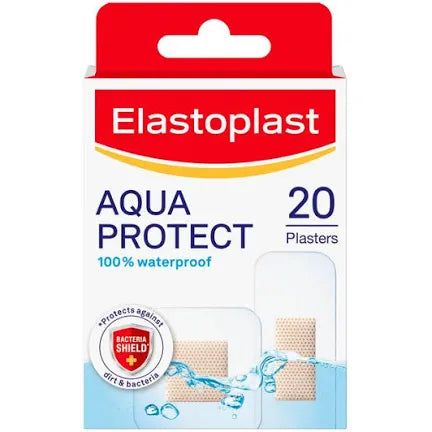 Elastoplast Aqua Protect Waterproof Plasters x20 , damaged box , best before 09/28 ( ref ( E39)