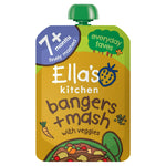 Ella's Kitchen Organic Bangers & Mash Baby Food Pouch 7+ Months 130g, best before 12/24