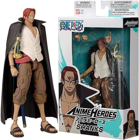 Anime Heroes One Piece Figures Shanks Action Figure, used like new , open box
