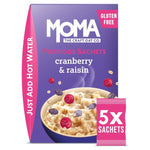 MOMA Cranberry & Raisin Porridge Sachets Gluten Free 5 x 70g , 08/24 , no box