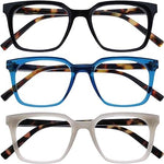 Opulize KOI Reading Glasses , x2 black , x1 grey no box