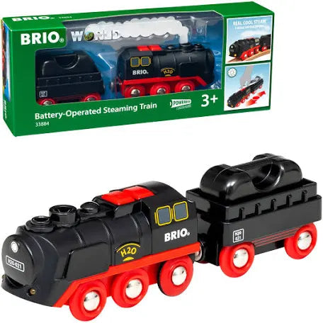 Brio World Battery Powered steaming train, New but slightly scruffy box