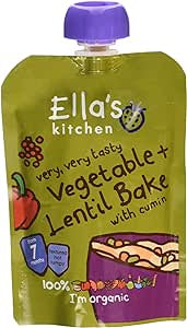 Ella’s kitchen vegetable and lentil bake 7+ , 130g 08/24