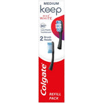 Colgate Keep Max White Toothbrush Replacement Heads x2 , damaged box ( ref E39)