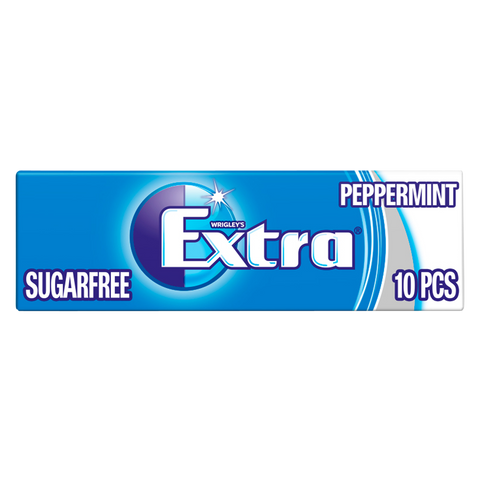 Wrigley's Extra Peppermint Gum, 10s - best before 29/04/25 - (ref TO3-3)